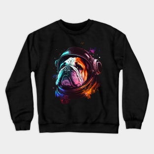 space bulldog Crewneck Sweatshirt